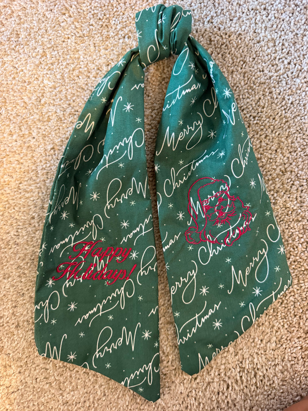 Christmas Wreath Sash